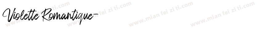 Violette Romantique字体转换